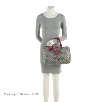 Gucci GG Supreme Tattoo Heart Medium Boston Bag (SHF-mYHaeC)