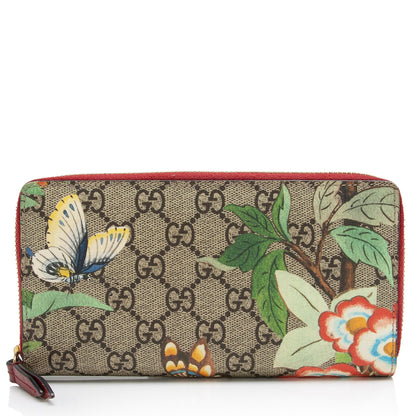 Gucci GG Supreme Tian Zip Around Wallet (SHF-2YyS7K)