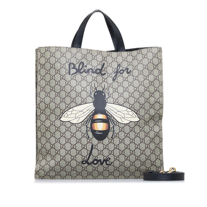 Gucci GG Supreme Web Animalier Satchel (SHG-aiiY9A)