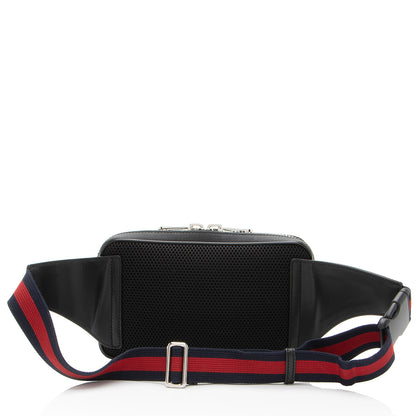 Gucci GG Supreme Web Zip Belt Bag (SHF-52MZPp)