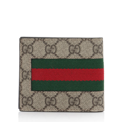 Gucci GG Supreme Web Bi-Fold Wallet (SHF-47HcRo)
