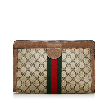 Gucci GG Supreme Web Clutch (SHG-F7DfRY)
