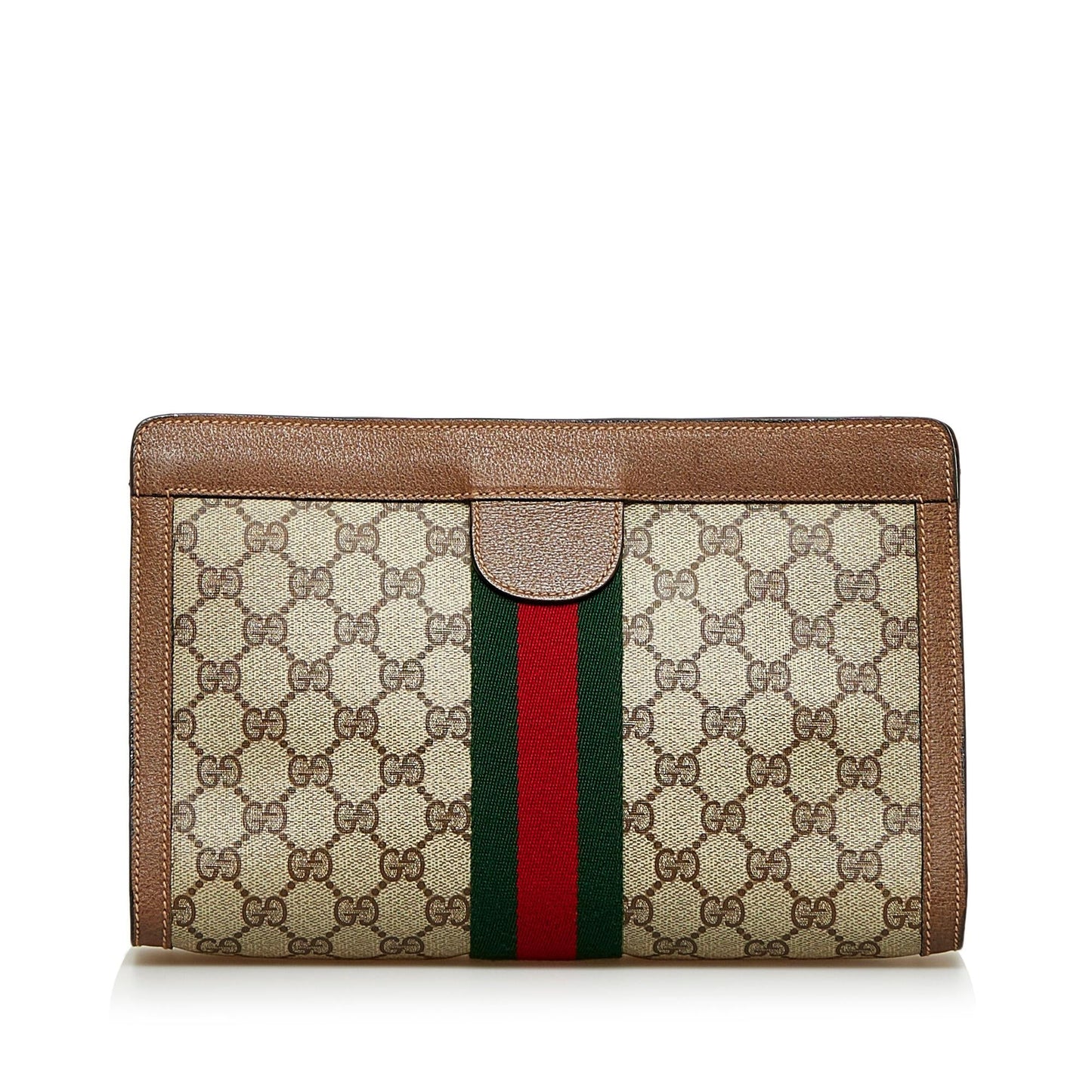Gucci GG Supreme Web Clutch (SHG-F7DfRY)