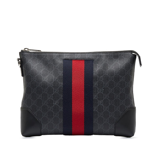 Gucci GG Supreme Web Clutch (SHG-17wQqh)