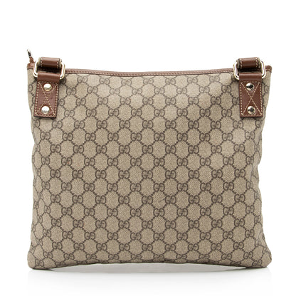 Gucci GG Supreme Web Loop Flat Messenger Bag (SHF-23803)