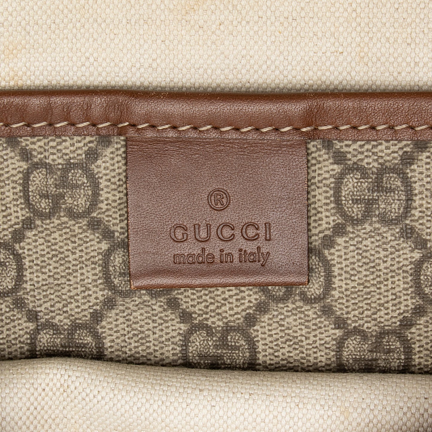 Gucci GG Supreme Web Loop Flat Messenger Bag (SHF-23803)
