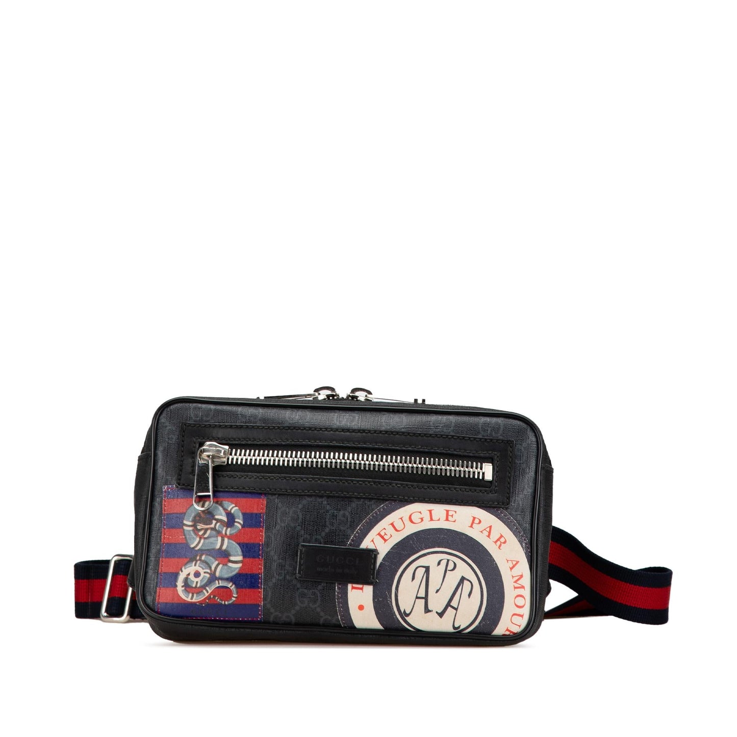 Gucci GG Supreme Web Night Courrier Belt Bag