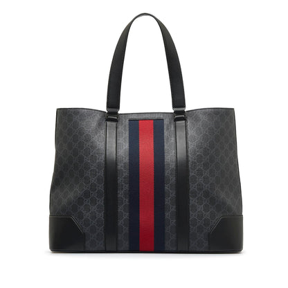 Gucci GG Supreme Web Open Tote (SHG-4XtANr)