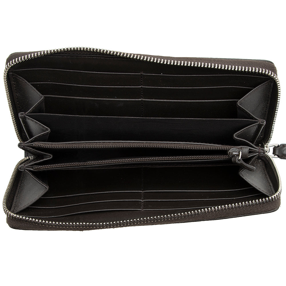 Gucci GG Supreme Web Zip Around Wallet (SHF-21820)