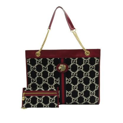 Gucci GG Tweed Rajah Web Tote (SHG-VUGhyI)