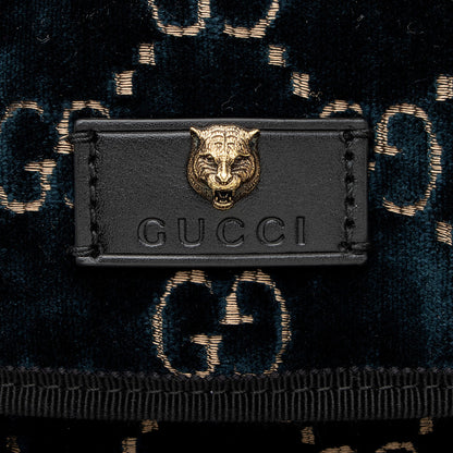 Gucci GG Velvet Medium Flap Backpack (SHF-6tMz52)