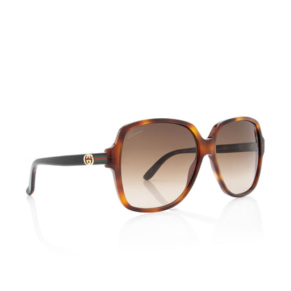 Gucci GG Web Square Sunglasses