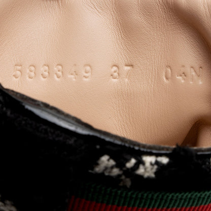 Gucci GG Wool Combat Boots - Size 7 / 37 (SHF-QorvyW)