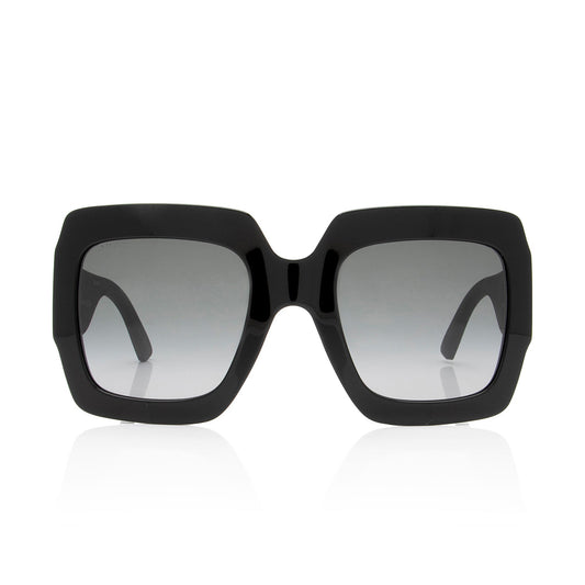 Gucci Glitter Interlocking G Square Sunglasses (SHF-kFSMXd)