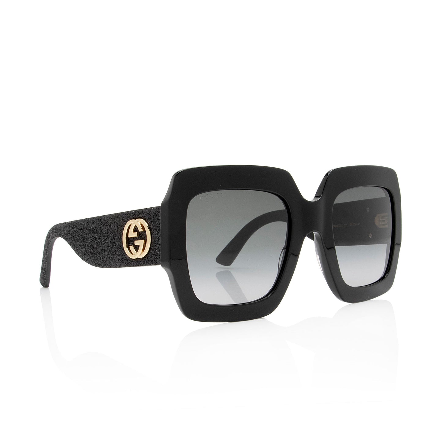 Gucci Glitter Interlocking G Square Sunglasses (SHF-kFSMXd)