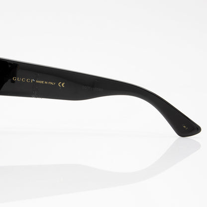 Gucci Glitter Web Interlocking G Oversize Round Sunglasses (SHF-lfFzn6)