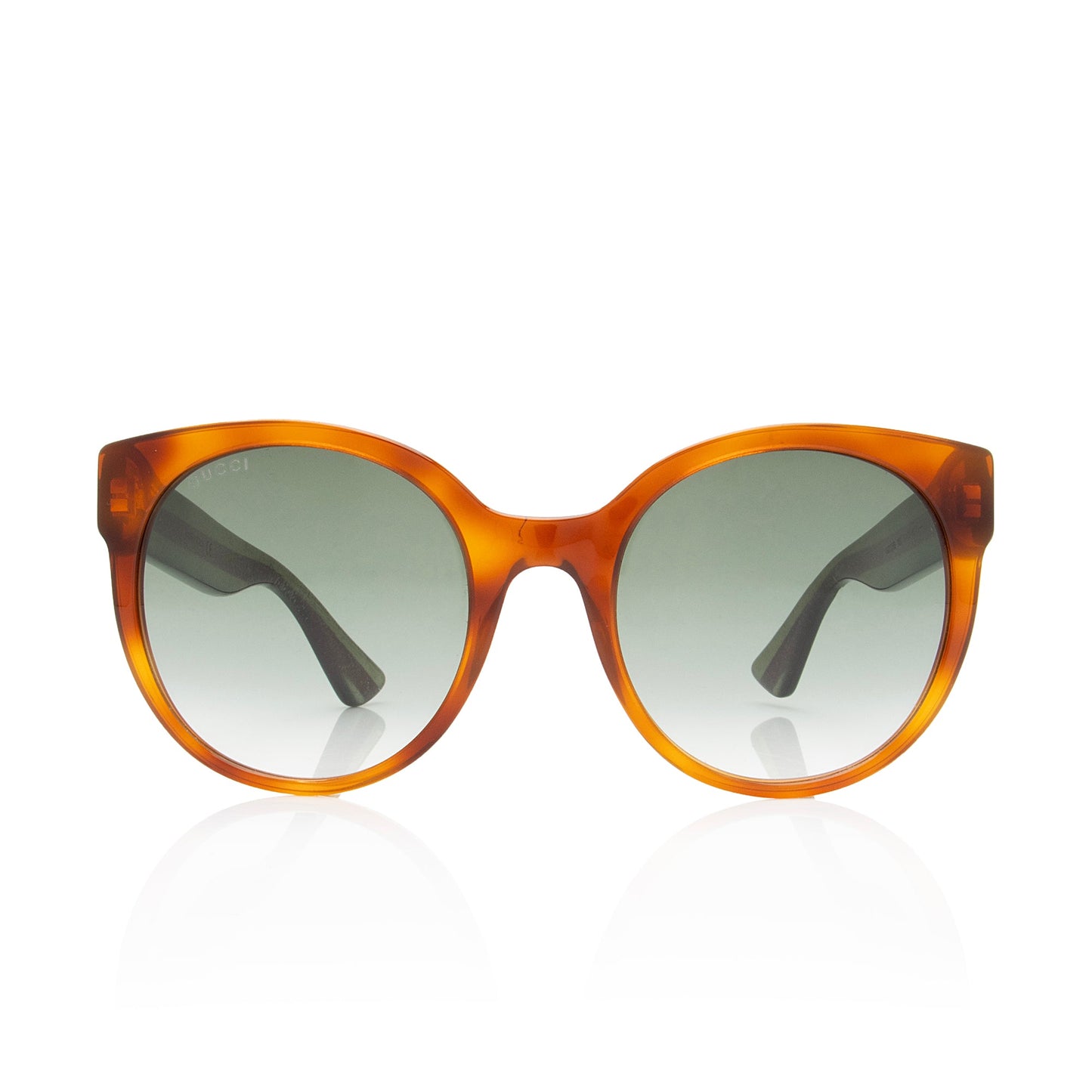 Gucci Glitter Web Interlocking G Round Sunglasses (SHF-mtd3IN)