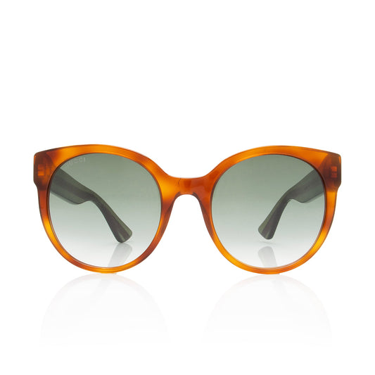 Gucci Glitter Web Interlocking G Round Sunglasses (SHF-mtd3IN)