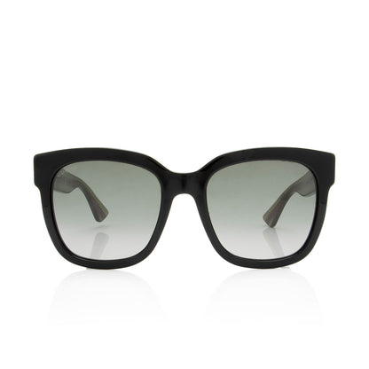 Gucci Glitter Web Interlocking G Round Sunglasses