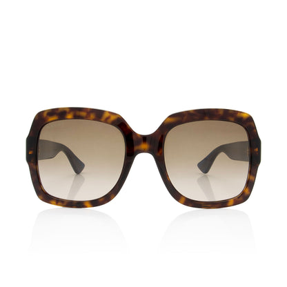 Gucci Glitter Web Interlocking G Square Sunglasses (SHF-CFcnJx)