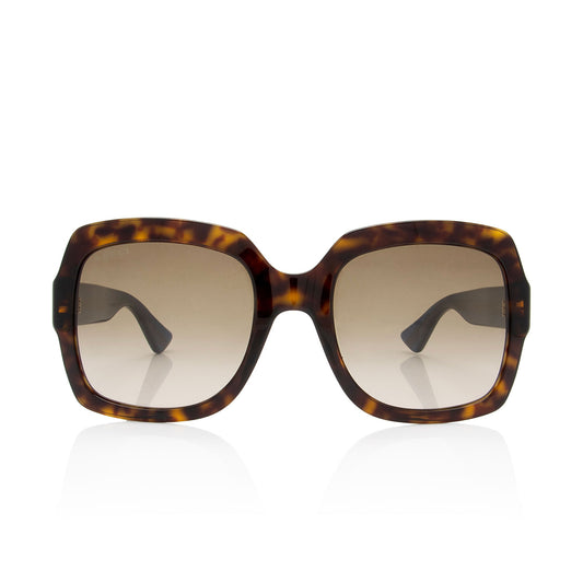 Gucci Glitter Web Interlocking G Square Sunglasses (SHF-CFcnJx)