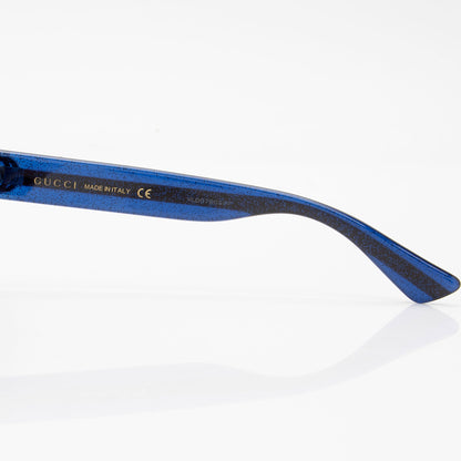 Gucci Glitter Web Interlocking G Square Sunglasses (SHF-CFcnJx)