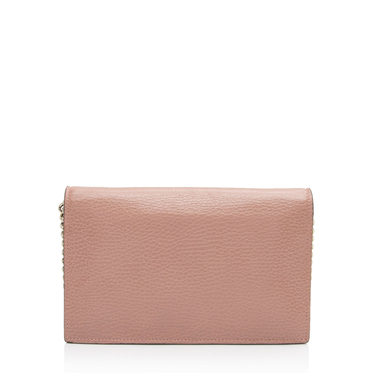 Gucci Leather Interlocking G Chain Wallet (SHF-ynDxvx)