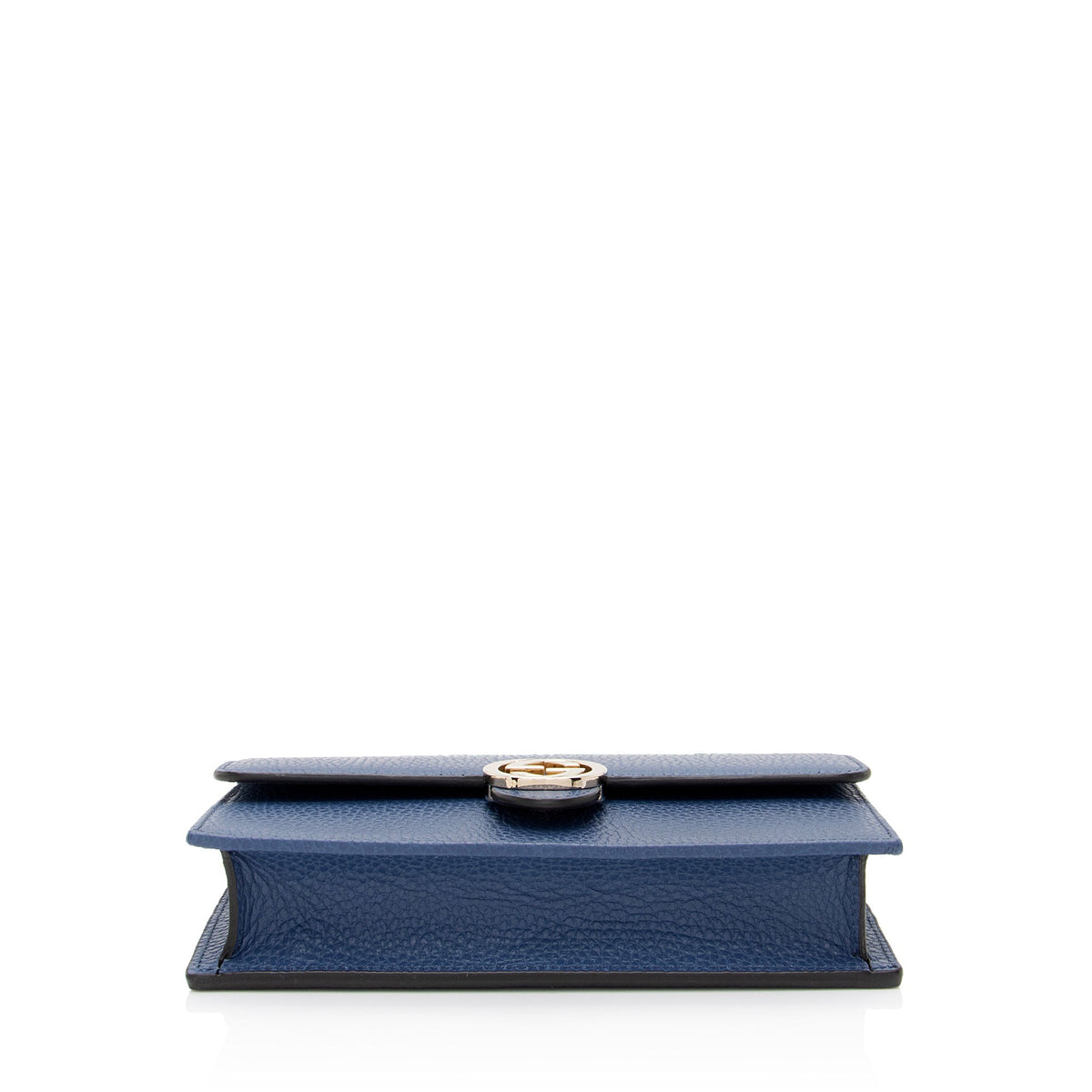 Gucci Grained Calfskin Interlocking G Chain Wallet (SHF-hln5dz)