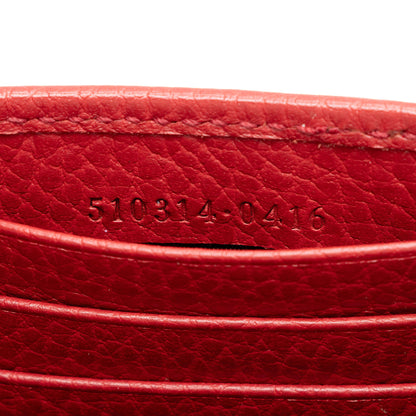 Gucci Grained Calfskin Interlocking G Chain Wallet (SHF-SJaalH)