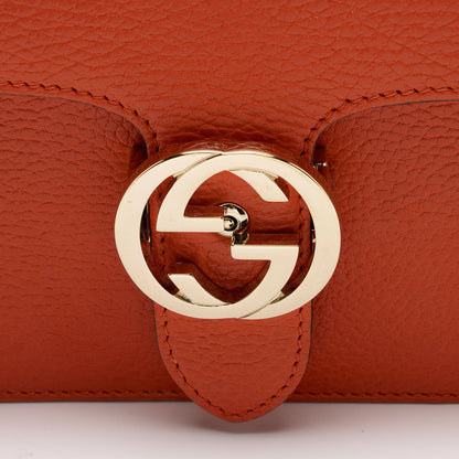 Gucci Leather Interlocking G Medium Shoulder Bag (SHF-CvvGnm)