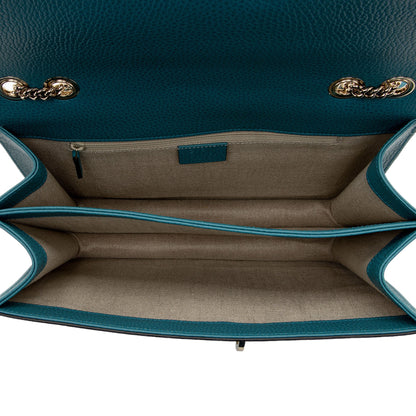 Gucci Grained Calfskin Interlocking G Medium Shoulder Bag