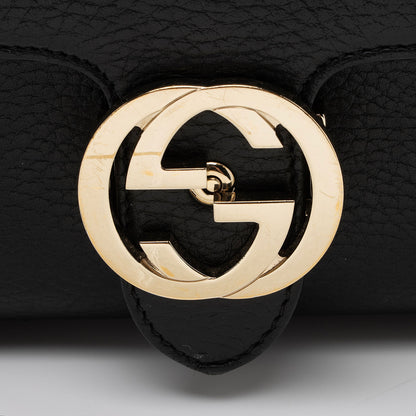 Gucci Grained Calfskin Interlocking G Small Crossbody Bag (SHF-lys74k)