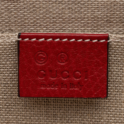 Gucci Grained Calfskin Interlocking G Small Shoulder Bag (SHF-8gS5ns)
