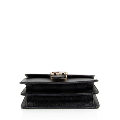 Gucci Grained Calfskin Interlocking G Small Shoulder Bag (SHF-1AVxLZ)