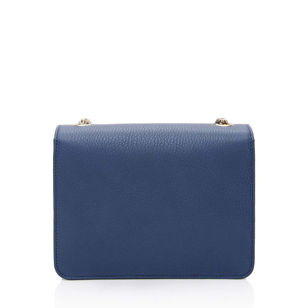 Gucci Grained Calfskin Interlocking G Small Shoulder Bag (SHF-s4DfUr)