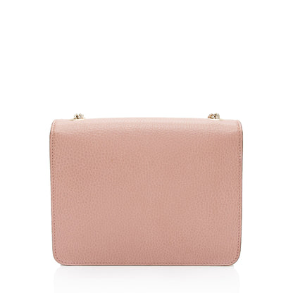 Gucci Grained Calfskin Interlocking G Small Shoulder Bag (SHF-eMNjXX)