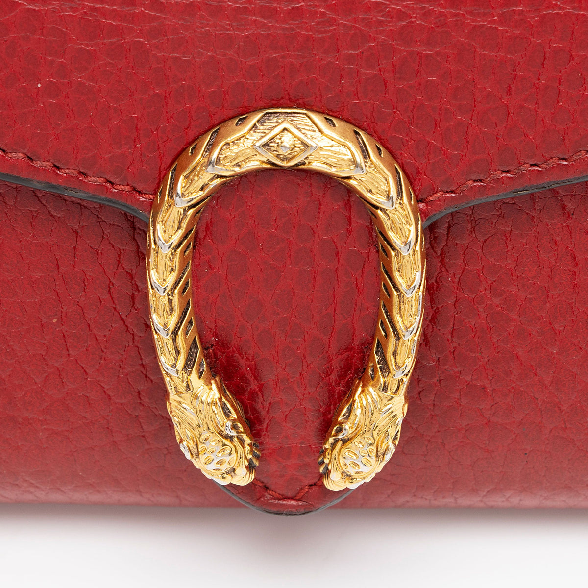 Gucci Grained Leather Dionysus Card Case Chain Bag (SHF-l9jmCE)