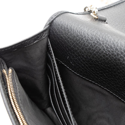 Gucci Grained Leather Soho Wallet on Chain Bag (SHF-y4vS3S)