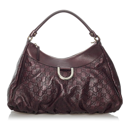 Gucci Guccissima Abbey D-Ring Shoulder Bag (SHG-29816)