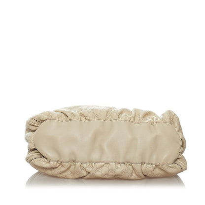 Gucci Guccissima Abbey D-ring Leather  Bag (SHG-28359)