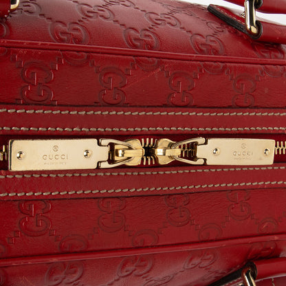 Gucci Guccissima Hearts Double Pocket Satchel (SHF-vNNtte)