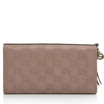 Gucci Guccissima Leather Bree Continental Wallet (SHF-NXJ3NA)