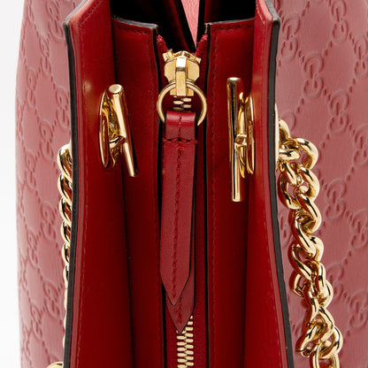Gucci Guccissima Leather Chain Large Shoulder Bag (SHF-oF32dq)