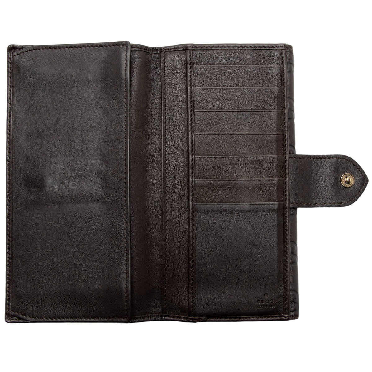 Gucci Guccissima Leather Heart Script Continental Wallet (SHF-RHYBgb)