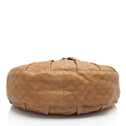 Gucci Guccissima Leather Icon Bit Hobo (SHF-j0CGTS)