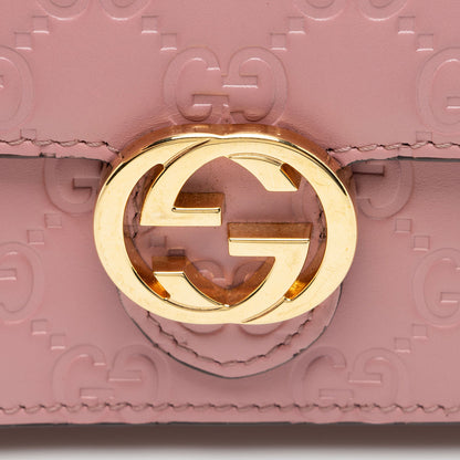 Gucci Guccissima Leather Icon Chain Wallet (SHF-cpfwyX)