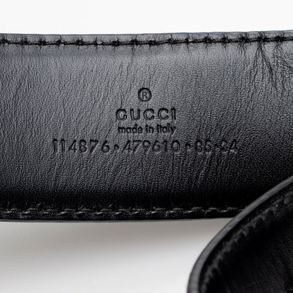 Gucci Guccissima Leather Interlocking G Belt - Size 34 / 85 (SHF-21349)