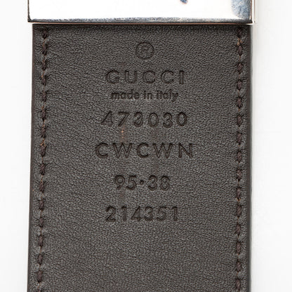 Gucci Guccissima Leather Interlocking G Belt - Size 38 / 95 (SHF-19971)