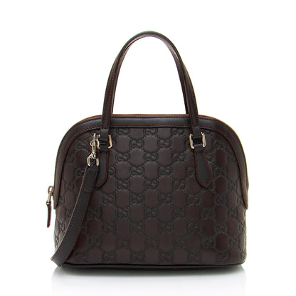 Gucci Guccissima Leather Dome Small Satchel