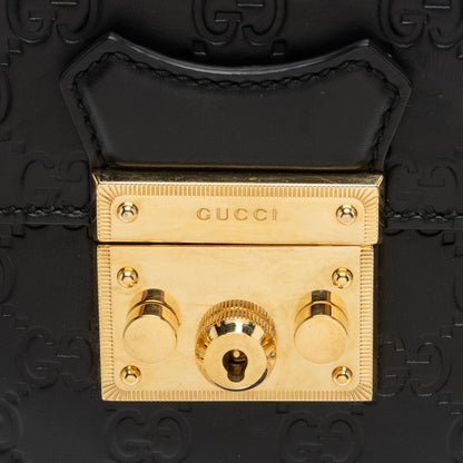 Gucci Guccissima Leather Padlock Backpack